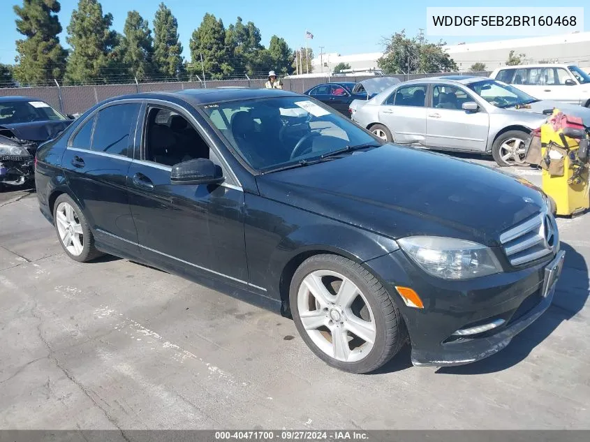 2011 Mercedes-Benz C 300 Luxury/Sport VIN: WDDGF5EB2BR160468 Lot: 40471700