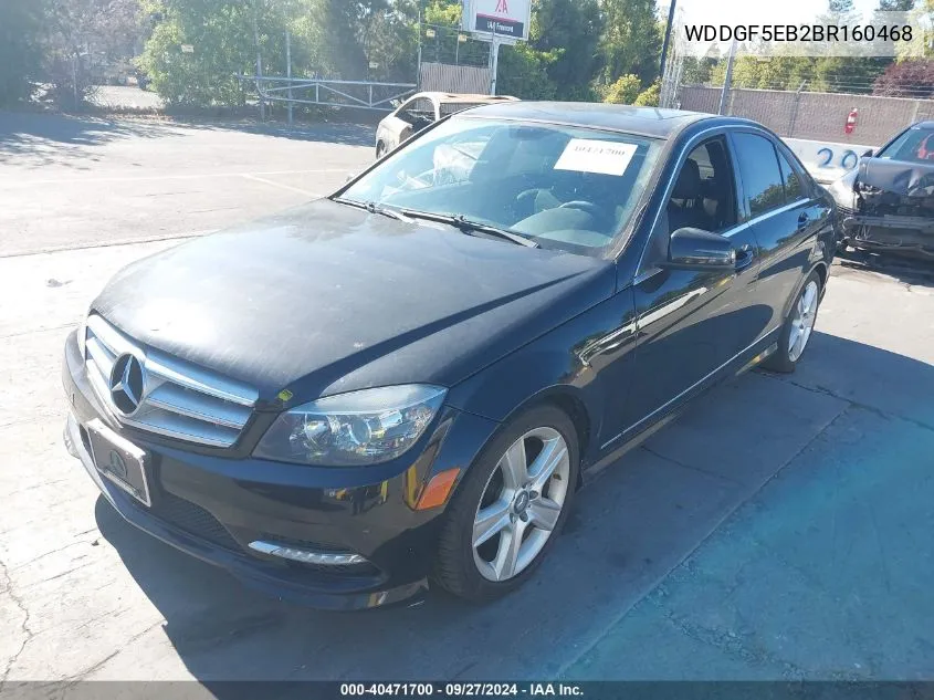 2011 Mercedes-Benz C 300 Luxury/Sport VIN: WDDGF5EB2BR160468 Lot: 40471700