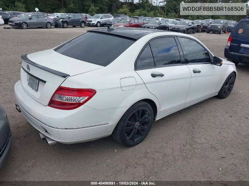 2011 Mercedes-Benz C 300 Luxury 4Matic/Sport 4Matic VIN: WDDGF8BB5BR168506 Lot: 40490991