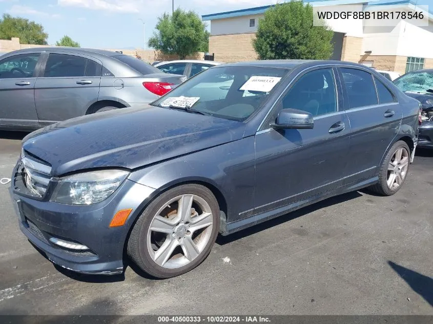 2011 Mercedes-Benz C 300 Luxury 4Matic/Sport 4Matic VIN: WDDGF8BB1BR178546 Lot: 40500333