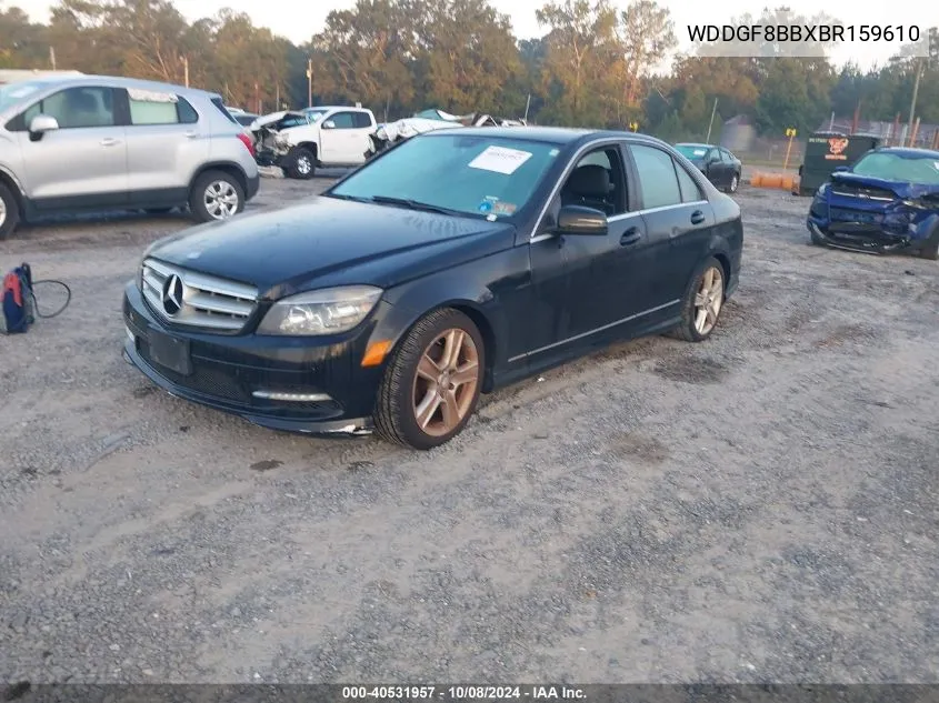 2011 Mercedes-Benz C 300 4Matic VIN: WDDGF8BBXBR159610 Lot: 40531957