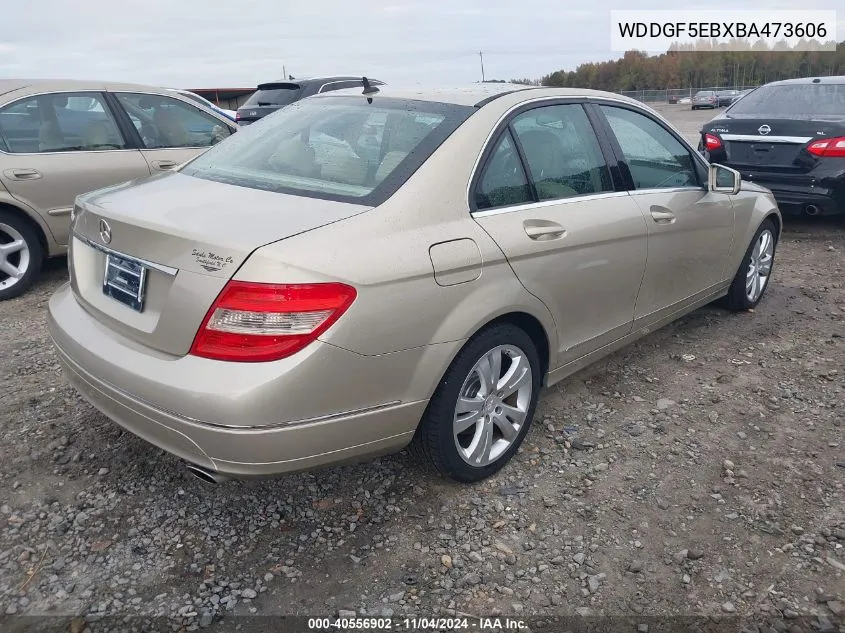 2011 Mercedes-Benz C 300 Luxury/Sport VIN: WDDGF5EBXBA473606 Lot: 40556902