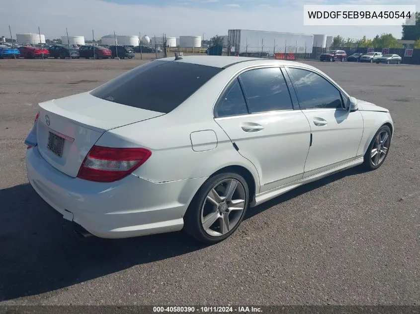 2011 Mercedes-Benz C 300 Luxury/Sport VIN: WDDGF5EB9BA450544 Lot: 40580390