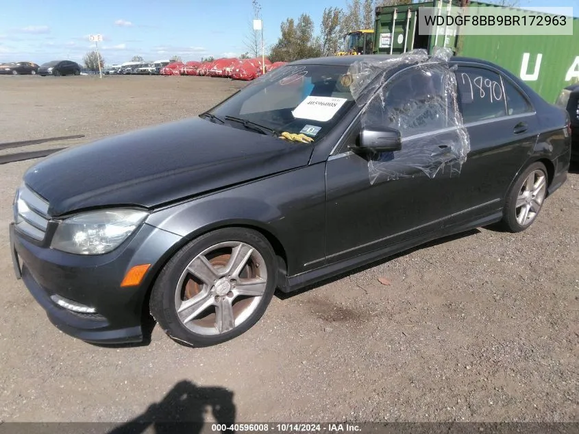 2011 Mercedes-Benz C 300 Luxury 4Matic/Sport 4Matic VIN: WDDGF8BB9BR172963 Lot: 40596008