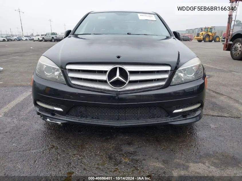 2011 Mercedes-Benz C 300 VIN: WDDGF5EB6BR166340 Lot: 40596401