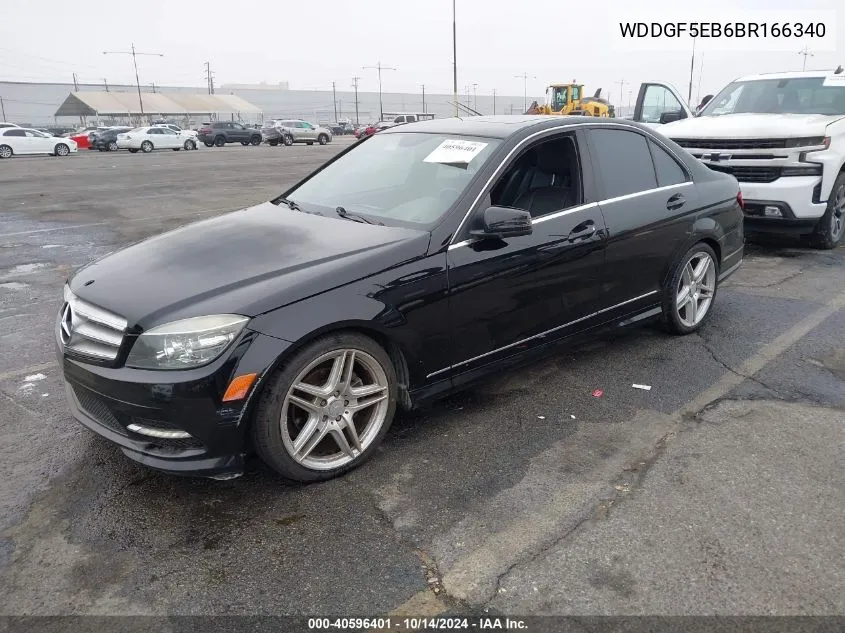 2011 Mercedes-Benz C 300 VIN: WDDGF5EB6BR166340 Lot: 40596401