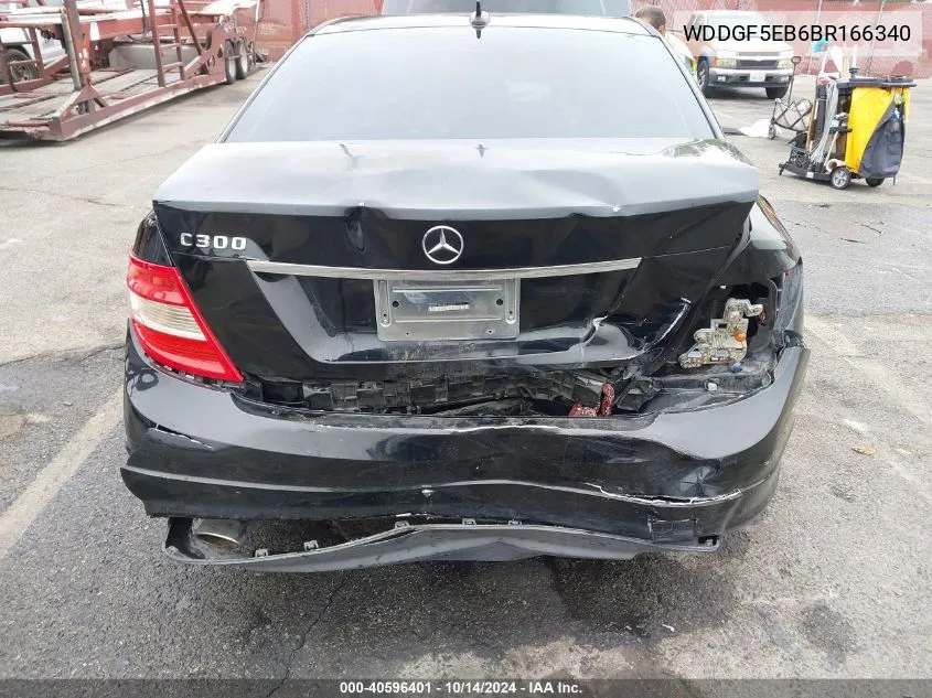 2011 Mercedes-Benz C 300 VIN: WDDGF5EB6BR166340 Lot: 40596401