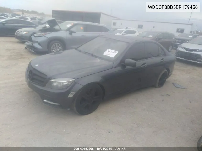 2011 Mercedes-Benz C 300 Luxury 4Matic/Sport 4Matic VIN: WDDGF8BB5BR179456 Lot: 40642965