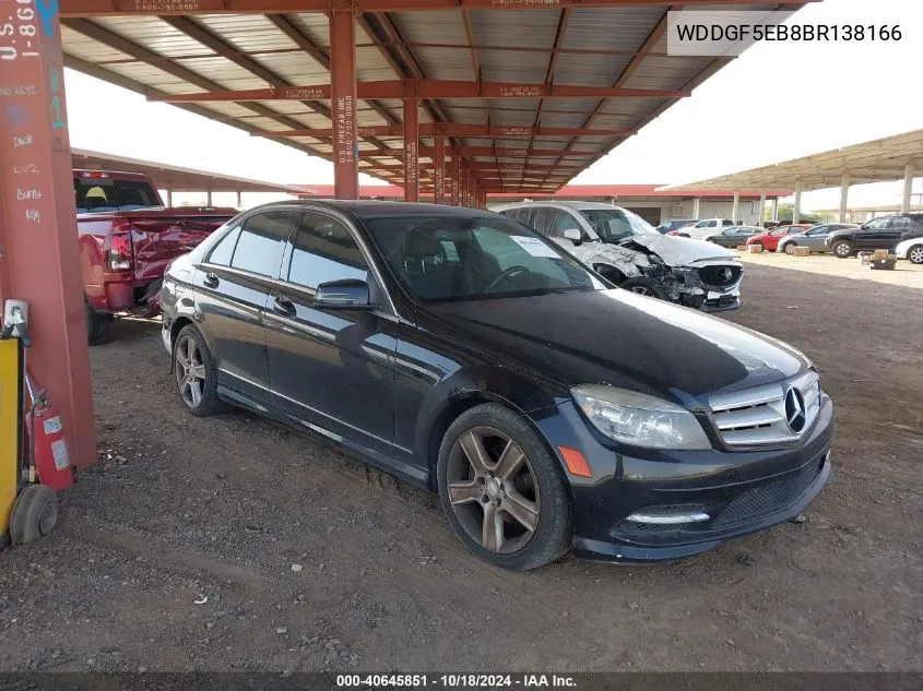 WDDGF5EB8BR138166 2011 Mercedes-Benz C 300 Luxury/Sport