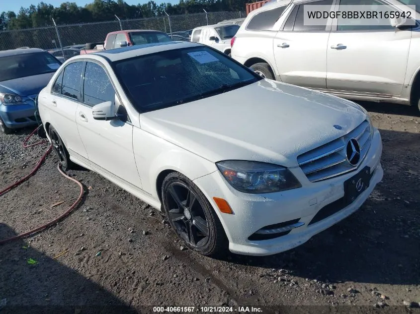 2011 Mercedes-Benz C 300 Luxury 4Matic/Sport 4Matic VIN: WDDGF8BBXBR165942 Lot: 40661567