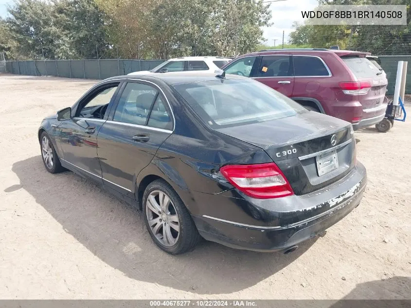 2011 Mercedes-Benz C 300 Luxury 4Matic/Sport 4Matic VIN: WDDGF8BB1BR140508 Lot: 40675277