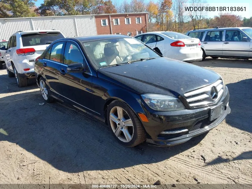 2011 Mercedes-Benz C 300 Luxury 4Matic/Sport 4Matic VIN: WDDGF8BB1BR183861 Lot: 40686727