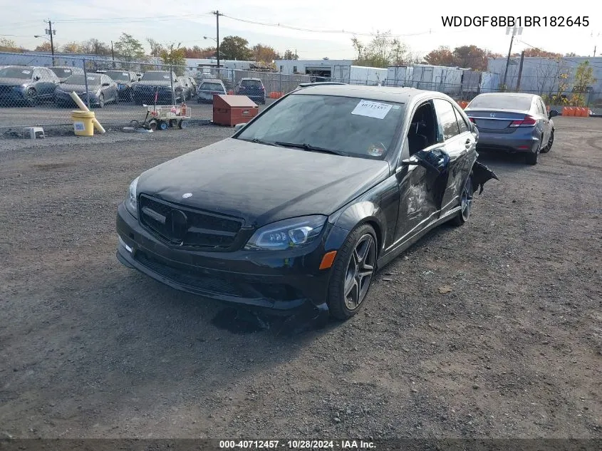 2011 Mercedes-Benz C 300 Luxury 4Matic/Sport 4Matic VIN: WDDGF8BB1BR182645 Lot: 40712457