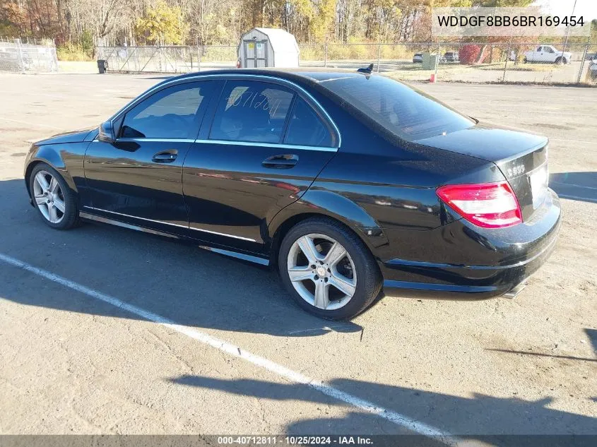 2011 Mercedes-Benz C 300 Luxury 4Matic/Sport 4Matic VIN: WDDGF8BB6BR169454 Lot: 40712811