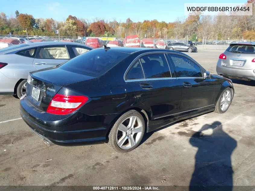 2011 Mercedes-Benz C 300 Luxury 4Matic/Sport 4Matic VIN: WDDGF8BB6BR169454 Lot: 40712811