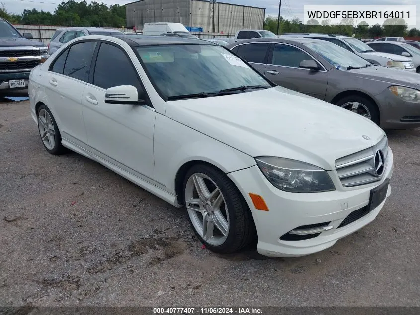 2011 Mercedes-Benz C 300 Luxury/Sport VIN: WDDGF5EBXBR164011 Lot: 40777407