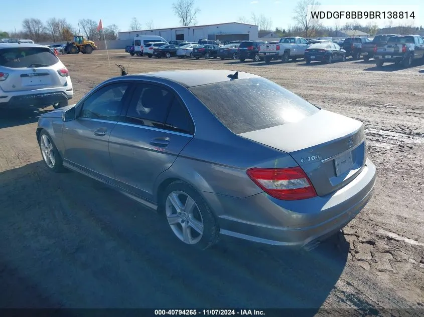 2011 Mercedes-Benz C 300 Luxury 4Matic/Sport 4Matic VIN: WDDGF8BB9BR138814 Lot: 40794265