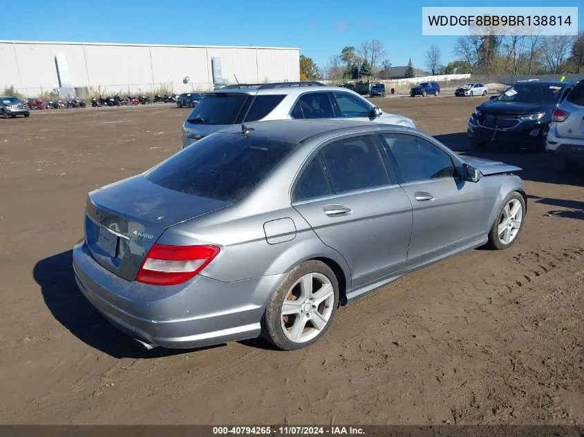 2011 Mercedes-Benz C 300 Luxury 4Matic/Sport 4Matic VIN: WDDGF8BB9BR138814 Lot: 40794265