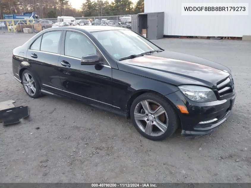 2011 Mercedes-Benz C 300 Luxury 4Matic/Sport 4Matic VIN: WDDGF8BB8BR179273 Lot: 40798200