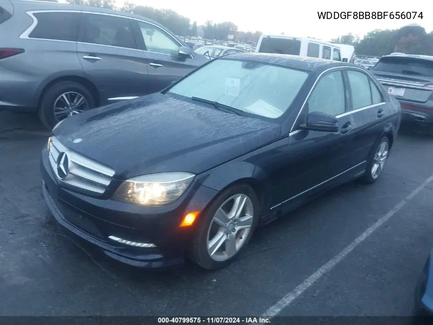 2011 Mercedes-Benz C 300 Luxury 4Matic/Sport 4Matic VIN: WDDGF8BB8BF656074 Lot: 40799575