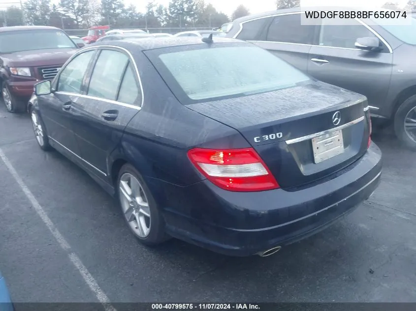 2011 Mercedes-Benz C 300 Luxury 4Matic/Sport 4Matic VIN: WDDGF8BB8BF656074 Lot: 40799575