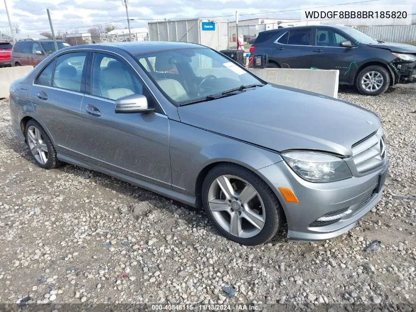 2011 Mercedes-Benz C 300 Luxury 4Matic/Sport 4Matic VIN: WDDGF8BB8BR185820 Lot: 40848115