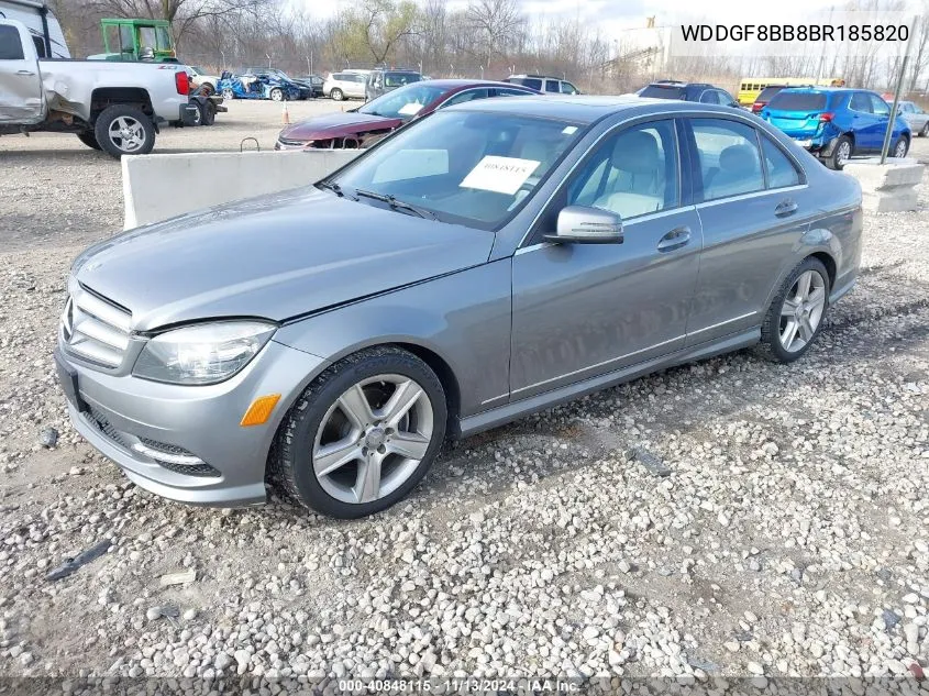 2011 Mercedes-Benz C 300 Luxury 4Matic/Sport 4Matic VIN: WDDGF8BB8BR185820 Lot: 40848115