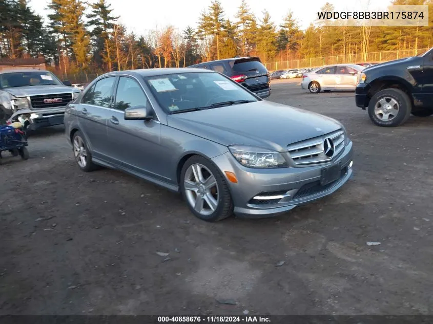 2011 Mercedes-Benz C 300 Luxury 4Matic/Sport 4Matic VIN: WDDGF8BB3BR175874 Lot: 40858676