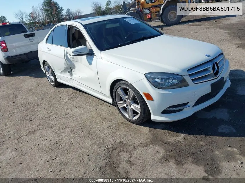 2011 Mercedes-Benz C 300 Luxury 4Matic/Sport 4Matic VIN: WDDGF8BB6BA501715 Lot: 40858913