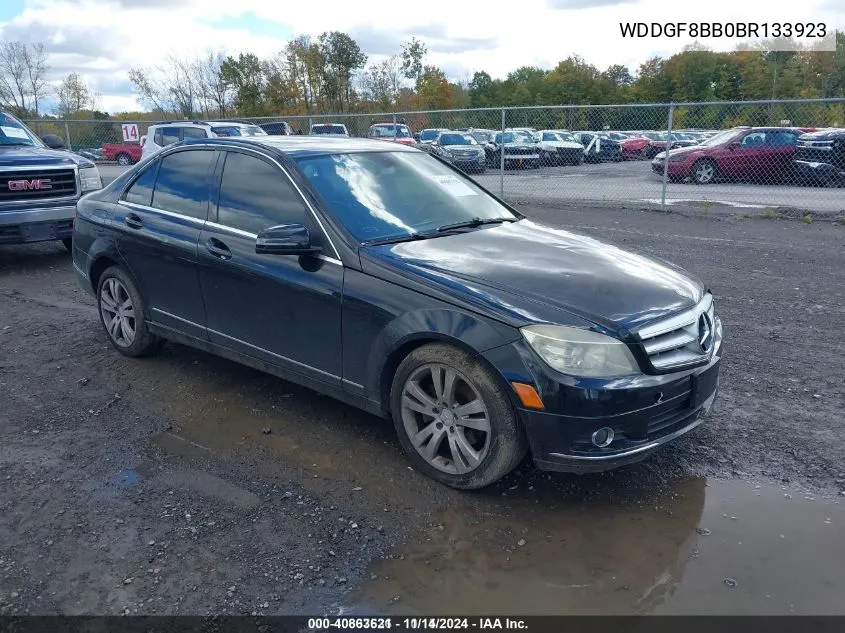 2011 Mercedes-Benz C 300 Luxury 4Matic/Sport 4Matic VIN: WDDGF8BB0BR133923 Lot: 40863621