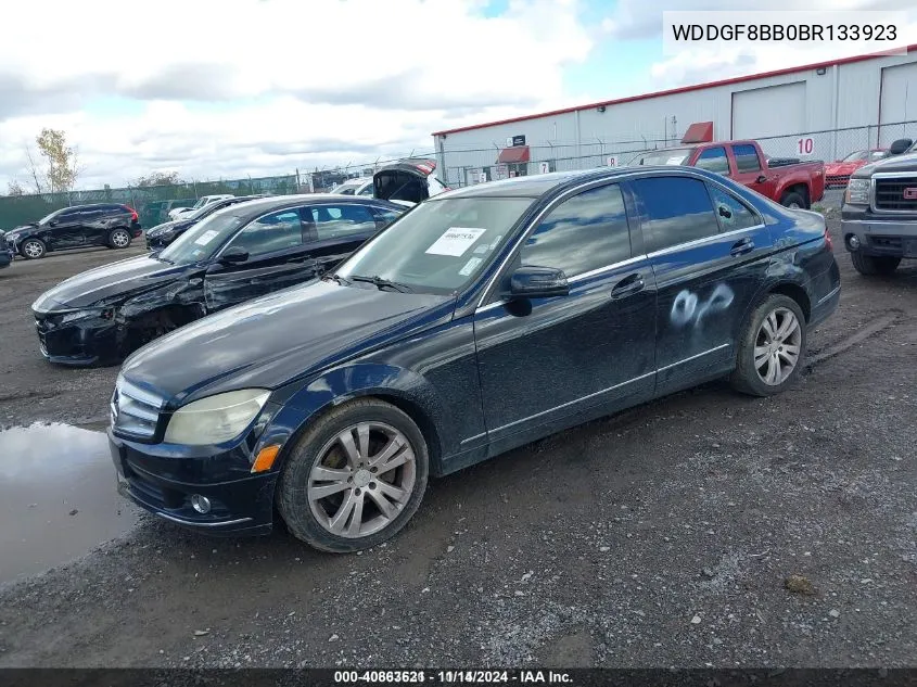 2011 Mercedes-Benz C 300 Luxury 4Matic/Sport 4Matic VIN: WDDGF8BB0BR133923 Lot: 40863621