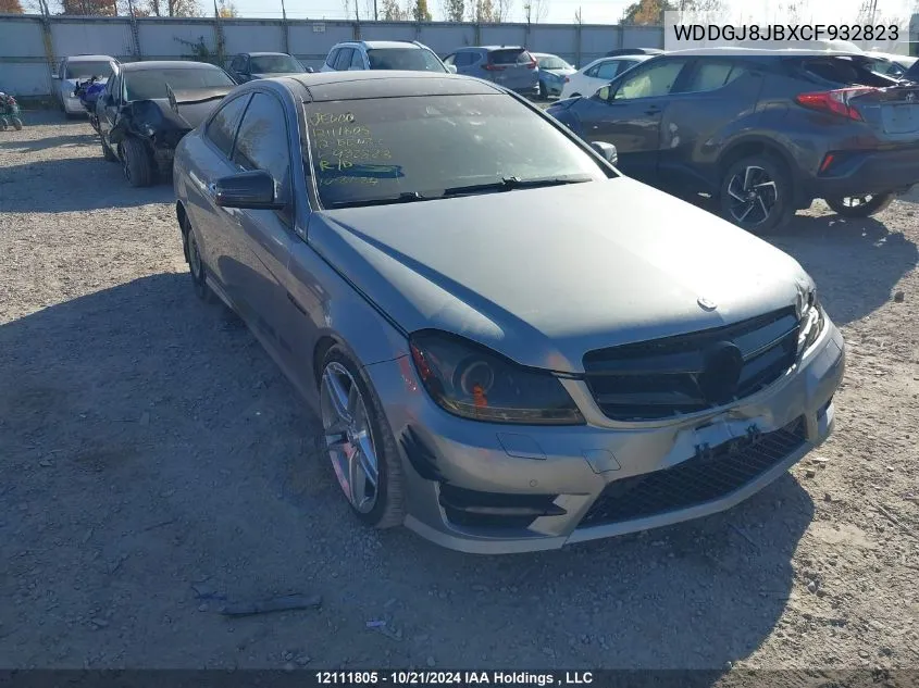 2012 Mercedes-Benz C-Class VIN: WDDGJ8JBXCF932823 Lot: 12111805