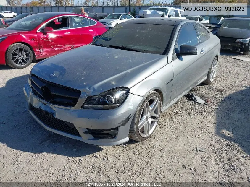 2012 Mercedes-Benz C-Class VIN: WDDGJ8JBXCF932823 Lot: 12111805