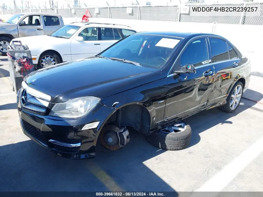 2012 Mercedes-Benz C 250 Luxury/Sport VIN: WDDGF4HB2CR239257 Lot: 39661832