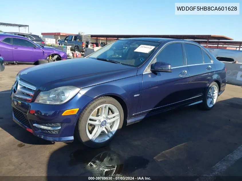 2012 Mercedes-Benz C 350 Sport VIN: WDDGF5HB8CA601628 Lot: 39789530