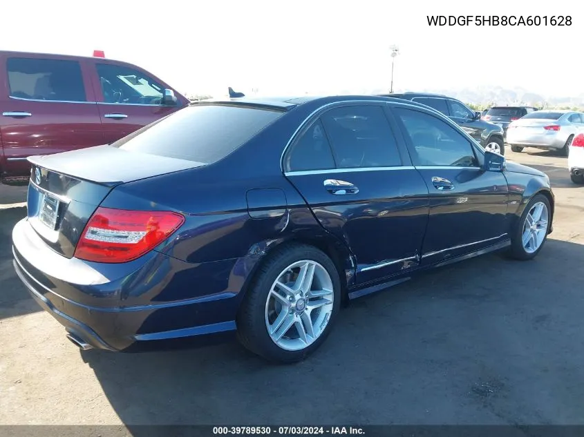 2012 Mercedes-Benz C 350 Sport VIN: WDDGF5HB8CA601628 Lot: 39789530