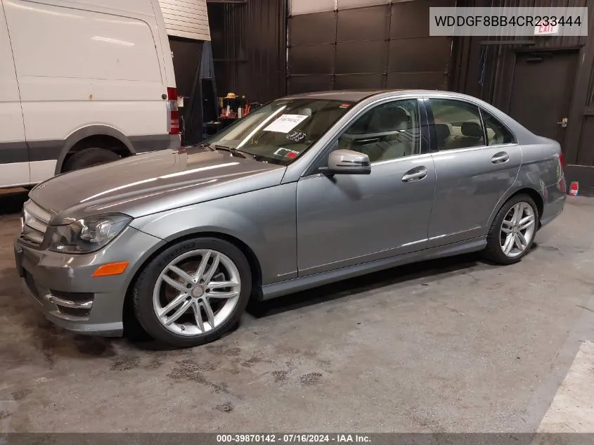 2012 Mercedes-Benz C 300 Luxury 4Matic/Sport 4Matic VIN: WDDGF8BB4CR233444 Lot: 39870142