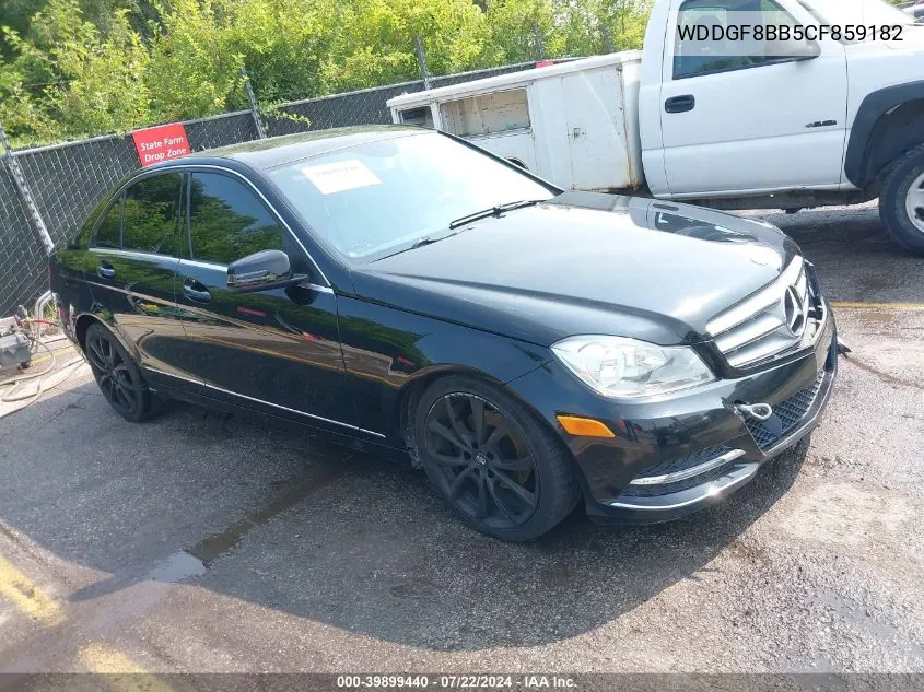 2012 Mercedes-Benz C 300 Luxury 4Matic/Sport 4Matic VIN: WDDGF8BB5CF859182 Lot: 39899440