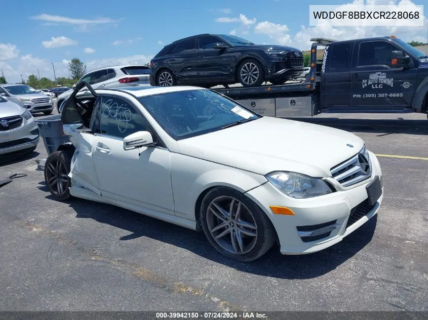 2012 Mercedes-Benz C 300 Luxury 4Matic/Sport 4Matic VIN: WDDGF8BBXCR228068 Lot: 39942150