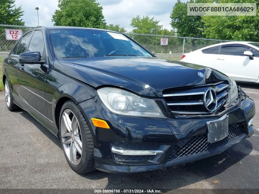 2012 Mercedes-Benz C 300 Luxury 4Matic/Sport 4Matic VIN: WDDGF8BB1CA686029 Lot: 39996788