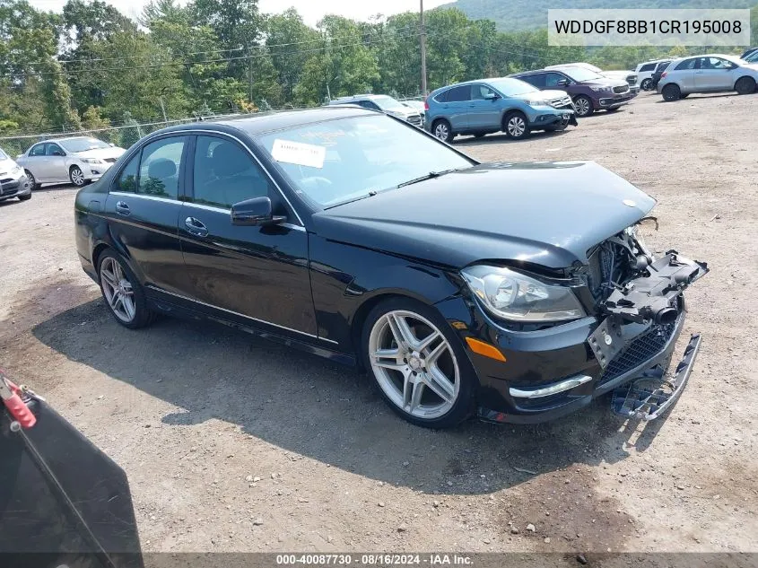 2012 Mercedes-Benz C 300 Luxury 4Matic/Sport 4Matic VIN: WDDGF8BB1CR195008 Lot: 40087730