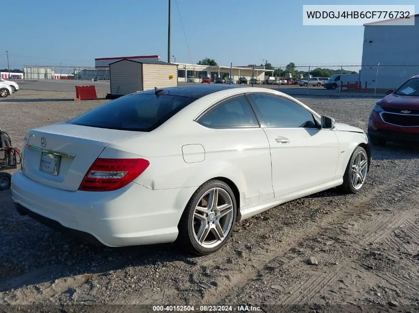 2012 Mercedes-Benz C 250 VIN: WDDGJ4HB6CF776732 Lot: 40152504