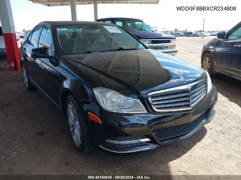 2012 Mercedes-Benz C 300 Luxury 4Matic/Sport 4Matic VIN: WDDGF8BBXCR234808 Lot: 40160839