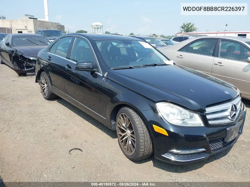 2012 Mercedes-Benz C 300 Luxury 4Matic/Sport 4Matic VIN: WDDGF8BB8CR226397 Lot: 40190572