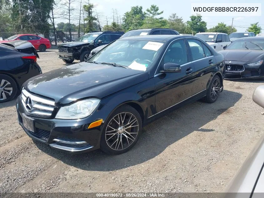 2012 Mercedes-Benz C 300 Luxury 4Matic/Sport 4Matic VIN: WDDGF8BB8CR226397 Lot: 40190572