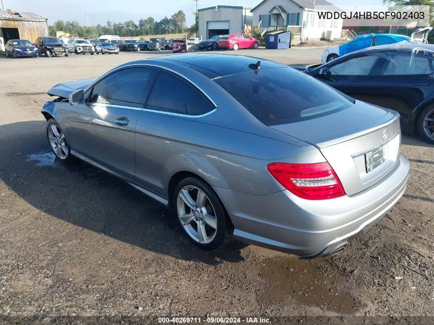 2012 Mercedes-Benz C 250 VIN: WDDGJ4HB5CF902403 Lot: 40269711