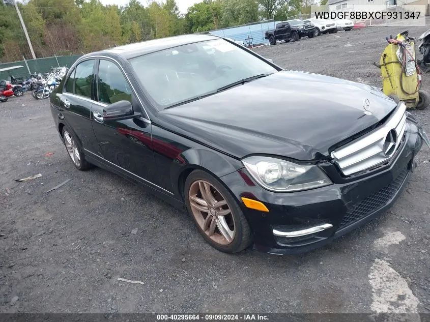 2012 Mercedes-Benz C 300 Luxury 4Matic/Sport 4Matic VIN: WDDGF8BBXCF931347 Lot: 40295664