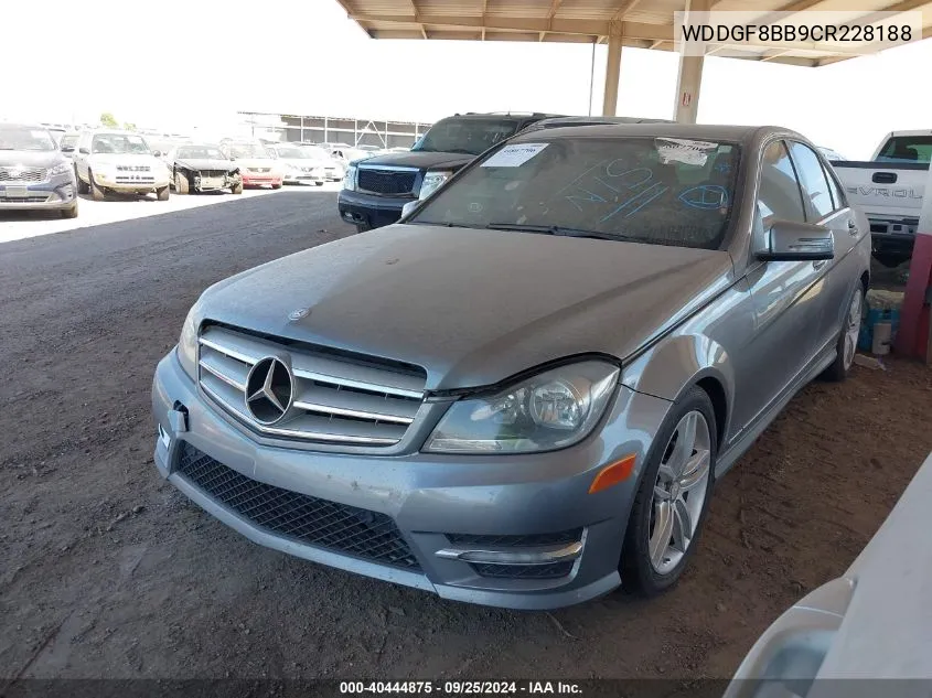 2012 Mercedes-Benz C 300 Luxury 4Matic/Sport 4Matic VIN: WDDGF8BB9CR228188 Lot: 40444875