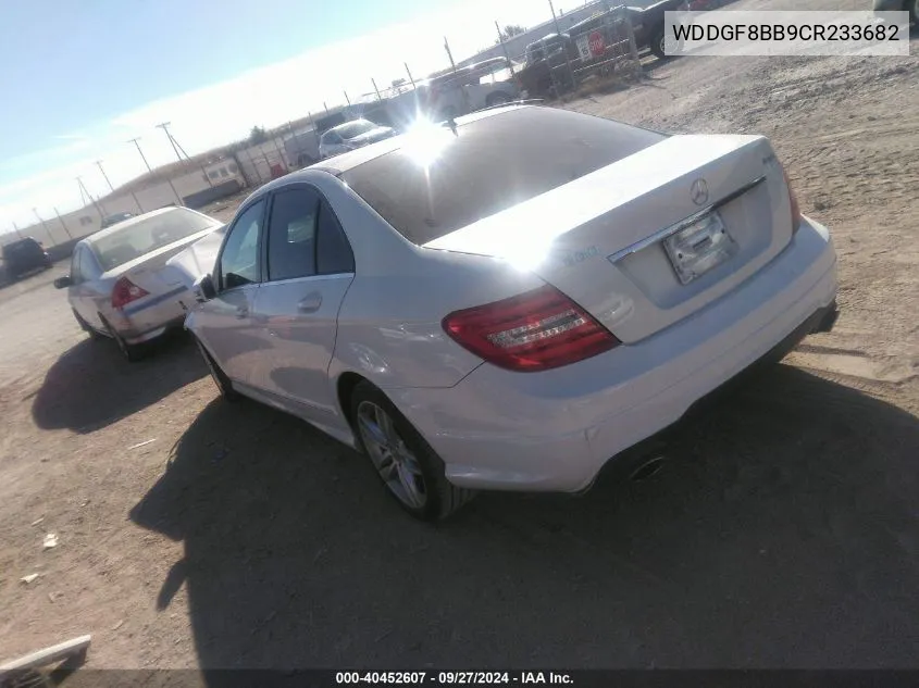 2012 Mercedes-Benz C 300 Luxury 4Matic/Sport 4Matic VIN: WDDGF8BB9CR233682 Lot: 40452607