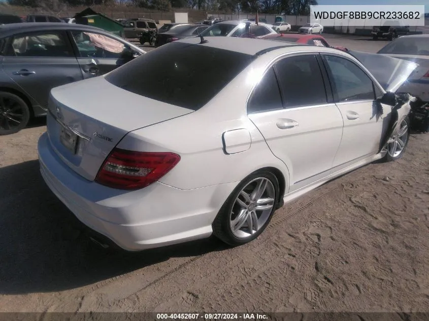 2012 Mercedes-Benz C 300 Luxury 4Matic/Sport 4Matic VIN: WDDGF8BB9CR233682 Lot: 40452607